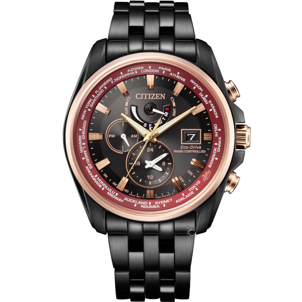 CITIZEN 星辰   限量 台灣25周年限定 光動能電波計時手錶-AT9124-88E