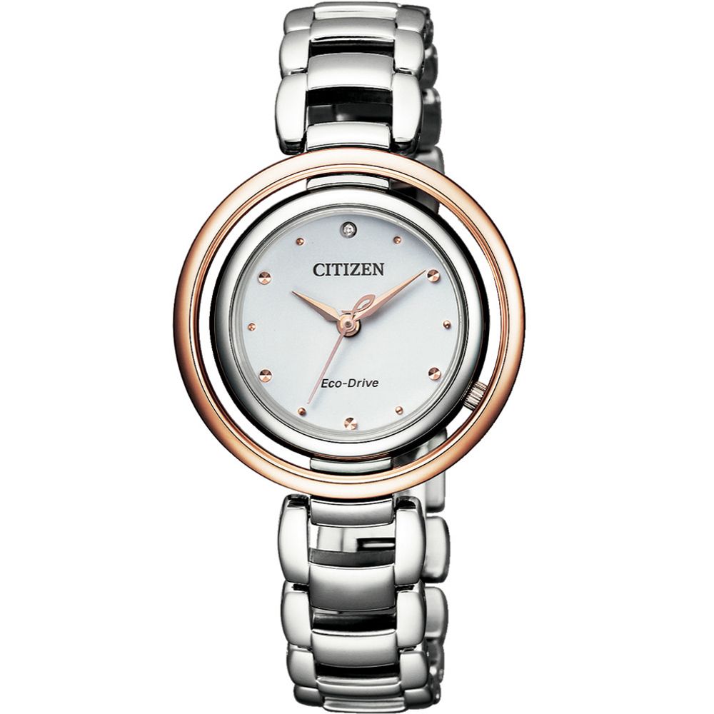 CITIZEN 星辰  L系列經典饗宴時尚腕錶 EM0668-83A/30mm