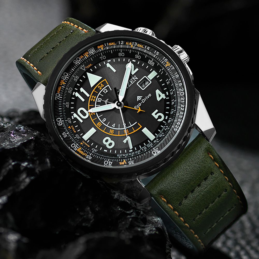 CITIZEN 星辰 PROMASTER 光動能航空計算飛行腕錶 禮物 推薦 BJ7138-04E