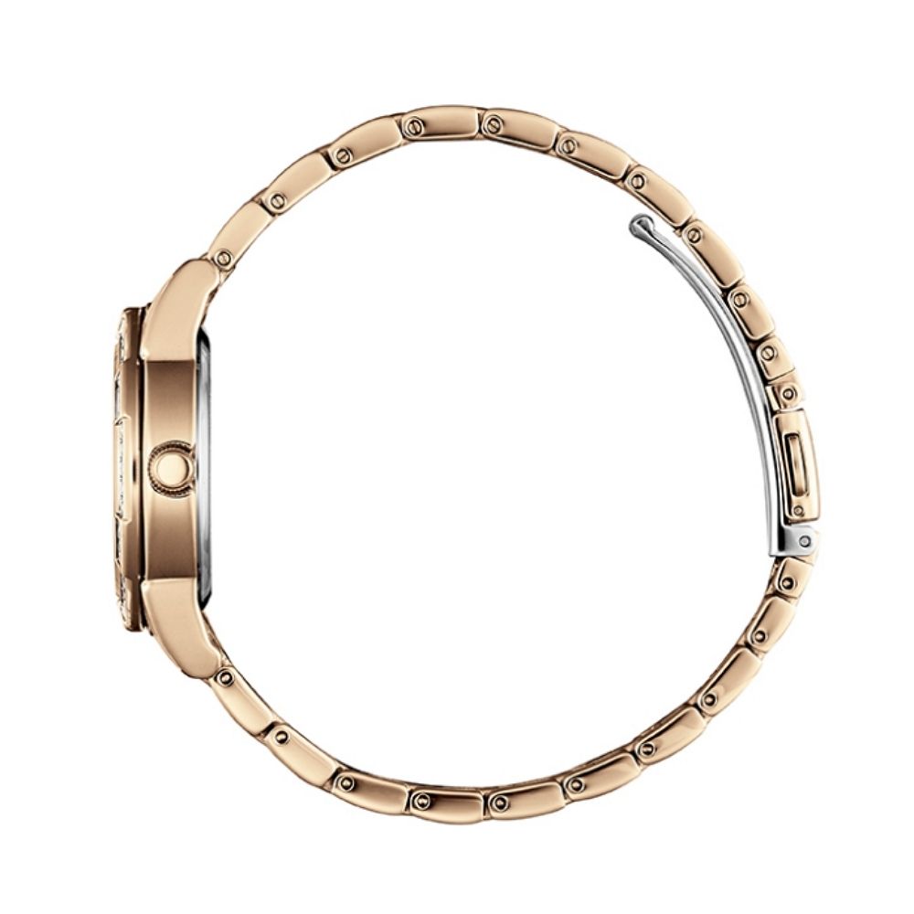 CITIZEN 星辰 LADYS 光動能華麗水晶玫瑰金腕錶 母親節 禮物 推薦 EM0773-54D