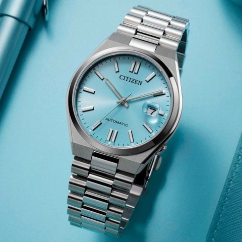 CITIZEN星辰 Mechanical系列 青春撞色 簡約機械腕錶 40mm/NJ0151-88M