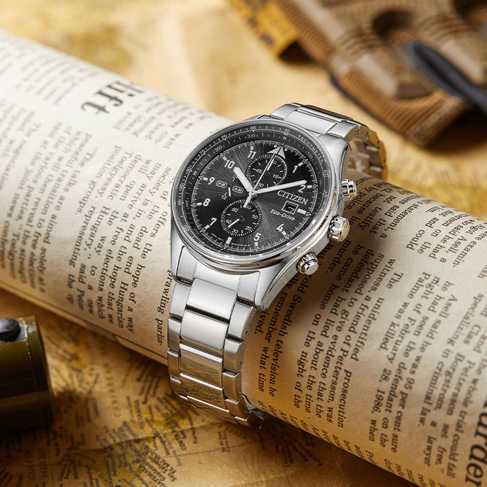 CITIZEN 星辰 Chronograph 亞洲限定 光動能計時腕錶 雙11 特惠 CA0770-81E