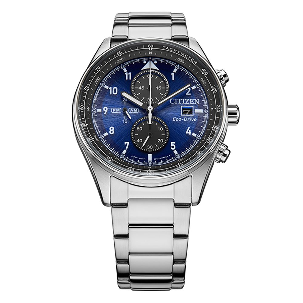 CITIZEN 星辰 Chronograph 亞洲限定 光動能計時腕錶 禮物推薦 送禮首選 CA0770-81L