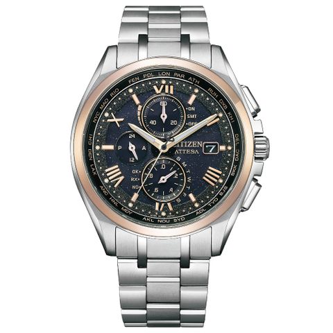 CITIZEN 星辰 30週年電波時計限定款光動能鈦金屬男錶/41.5mm(AT8254-61E)