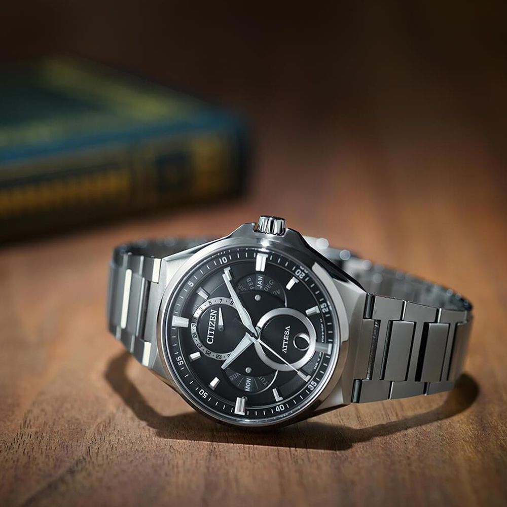 CITIZEN 星辰   GENTS Eco-Drive 三歷月相紳士男手錶(BU0060-68E)黑/42mm