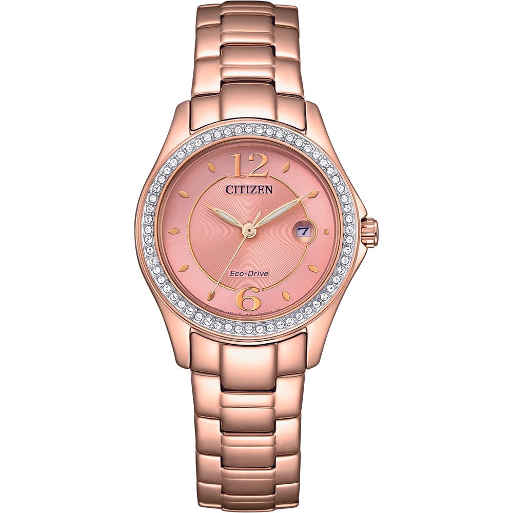 CITIZEN 星辰   LADYS  Eco-Drive綺麗世界光動能晶鑽腕錶(FE1252-82X)/30mm