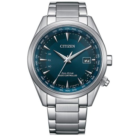 CITIZEN 星辰 千彩之海萬年曆光動能電波腕錶/CB0215-18L限量