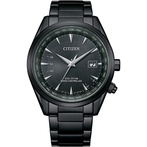 CITIZEN 星辰 千彩之海萬年曆光動能電波腕錶/CB0215-18L限量