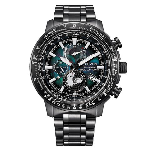 CITIZEN 星辰 PROMASTER 韋禮安配帶光動能電波飛行錶世界時區BY3005-56E