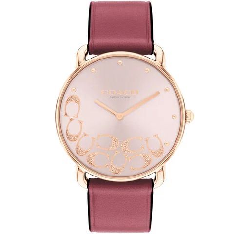 COACH 設計款logo面盤腕錶36mm(14504338)