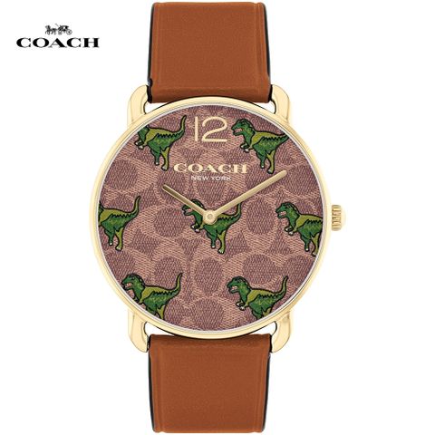 COACH 蔻馳 龍年Rexy滿版C時尚女錶/36mm/CO14504284