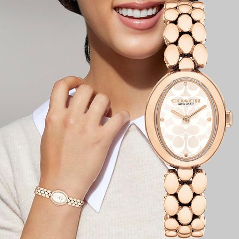 COACH Sammy CC Logo名模時尚女錶-22mm(CO14504418)