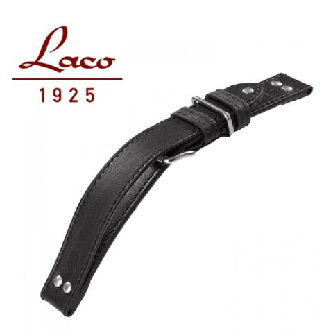 Laco 401876 錶帶(黑)XL 22mm