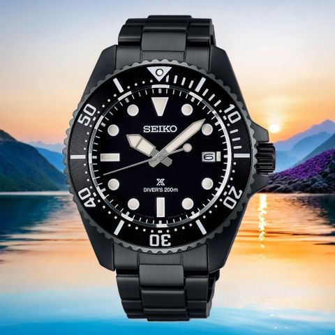 SEIKO 精工 PROSPEX 太陽能200米潛水手錶-41mm(SNE599P1/V157-00A0SD)