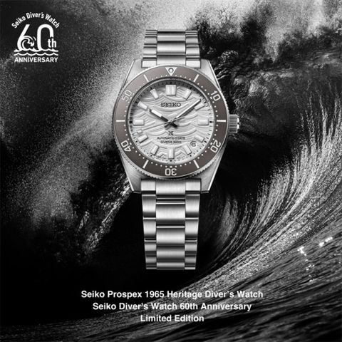 SEIKO精工 Prospex 60週年限量 三日鍊 銀色海浪 潛水機械錶(SPB511J1/6R55-00K0S)
