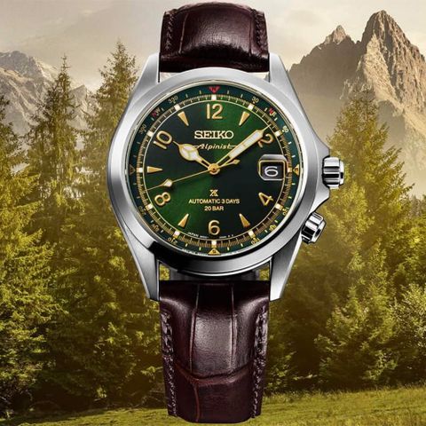 SEIKO 精工 Prospex Alpinist 登山者 三日鍊 200米潛水機械錶(SPB507J1/6R55-00P0G)