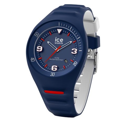 【Ice Watch】P. LECLERCQ系列 42mm 3H-藍白矽膠錶帶