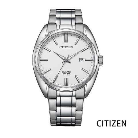 CITIZEN 星辰 錶 簡約風格時尚雋永/日本機芯/不鏽鋼腕錶手錶-白色/BI5100-58A/41mm