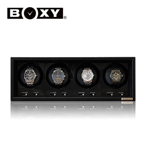 原廠公司貨【BOXY手錶自動上鍊盒】【大錶專用】Safe ECO-04 PLUS 4支裝 4種模式 機械錶專用 旋轉盒 可放保險箱