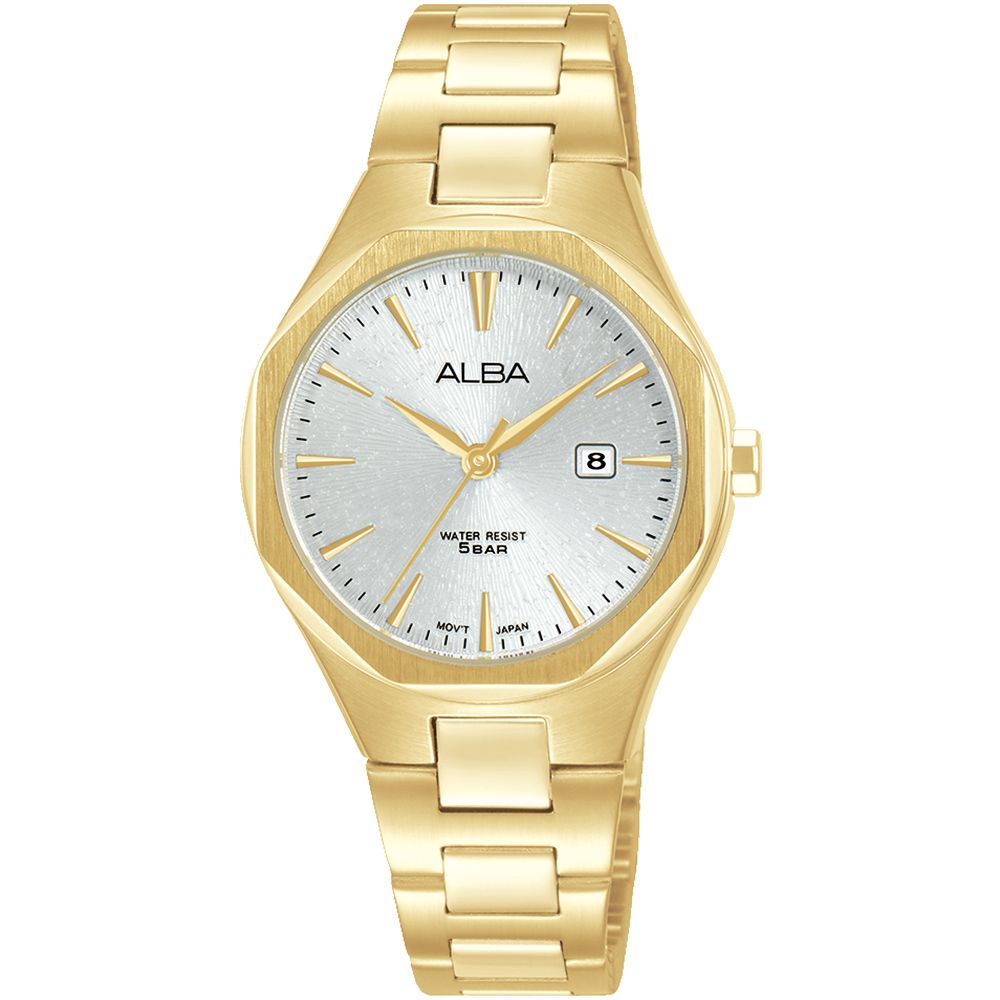 ALBA 雅柏 PRESTIGE 八角時尚對錶-40+30mm VJ42-X370G+VJ22-X431G(AS9U48X1+AH7DN2X1)