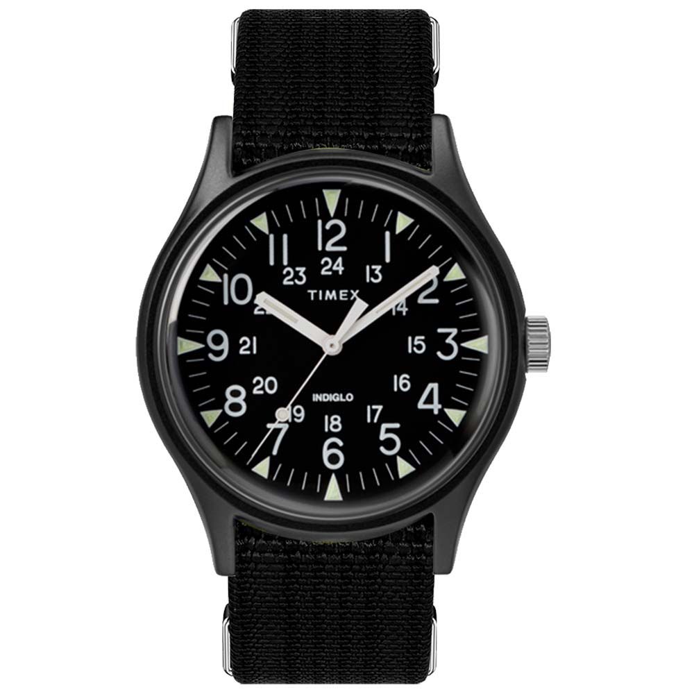 TIMEX 天美時   MK1 潮流軍錶 (黑面/銀黃條紋 TXTW2R81000)