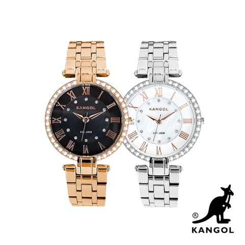 KANGOL輕奢優雅羅馬環鑽錶/手錶/腕錶28mm-任選 KG73434
