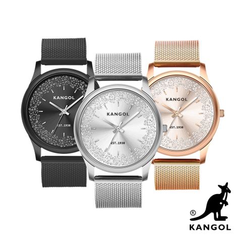 KANGOL經典星辰碎鑽腕錶鑽錶/手錶/腕錶30mm-任選 KG73534