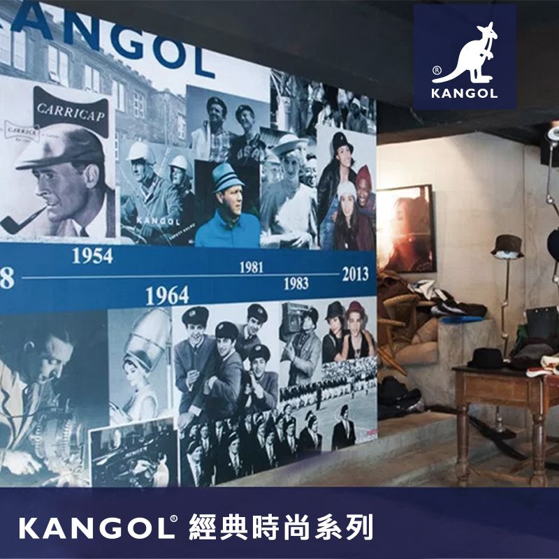 8NGOLKANGOLCARRICAP1954KANGOL1964198119832013KANGOL經典時尚系列