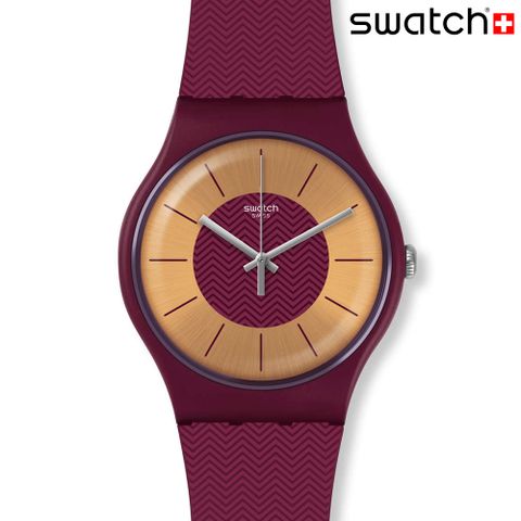 SWATCH 成熟紫金耀眼石英腕錶   SUOR110