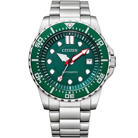 CITIZEN 星辰 Mechanical經典綠面機械腕錶NJ0129-87X