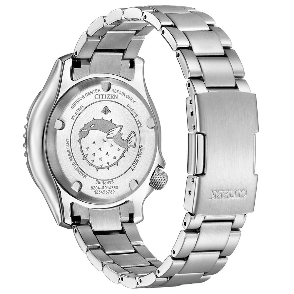 CITIZEN 星辰 PROMASTER 亞洲限定 鋼鐵河豚EX Plus 潛水機械錶 NY0131-81X