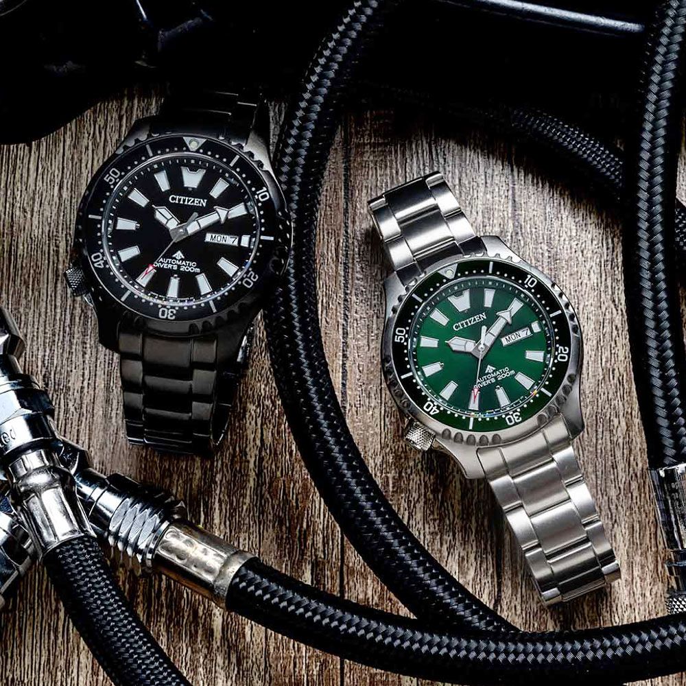CITIZEN 星辰 PROMASTER 亞洲限定 鋼鐵河豚EX Plus 潛水機械錶 NY0131-81X