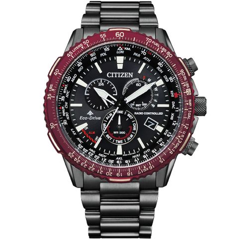 CITIZEN 星辰 PROMASTER 光動能電波萬年曆200米潛水計時錶 CB5009-55E