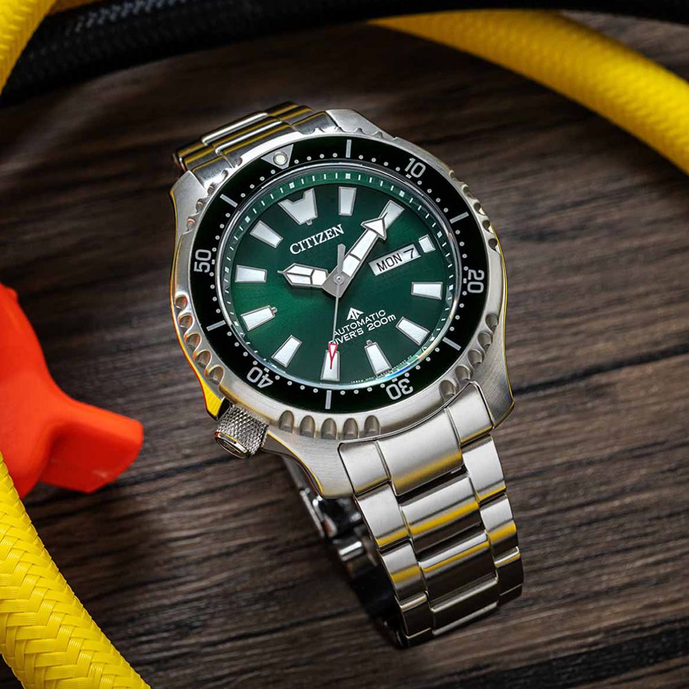 CITIZEN 星辰   PROMASTER 亞洲限定 鋼鐵河豚EX Plus 潛水機械錶 NY0131-81X