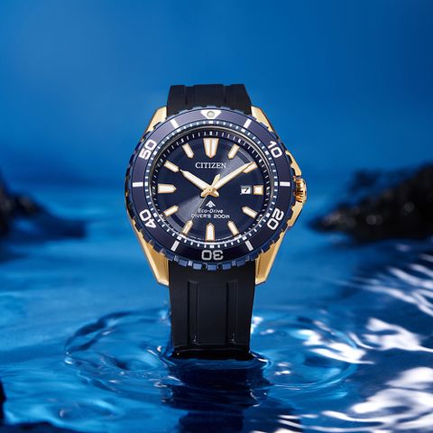 CITIZEN 星辰 BN0196-01L PROMASTER MARINE 光動能200米潛水錶-44.5mm