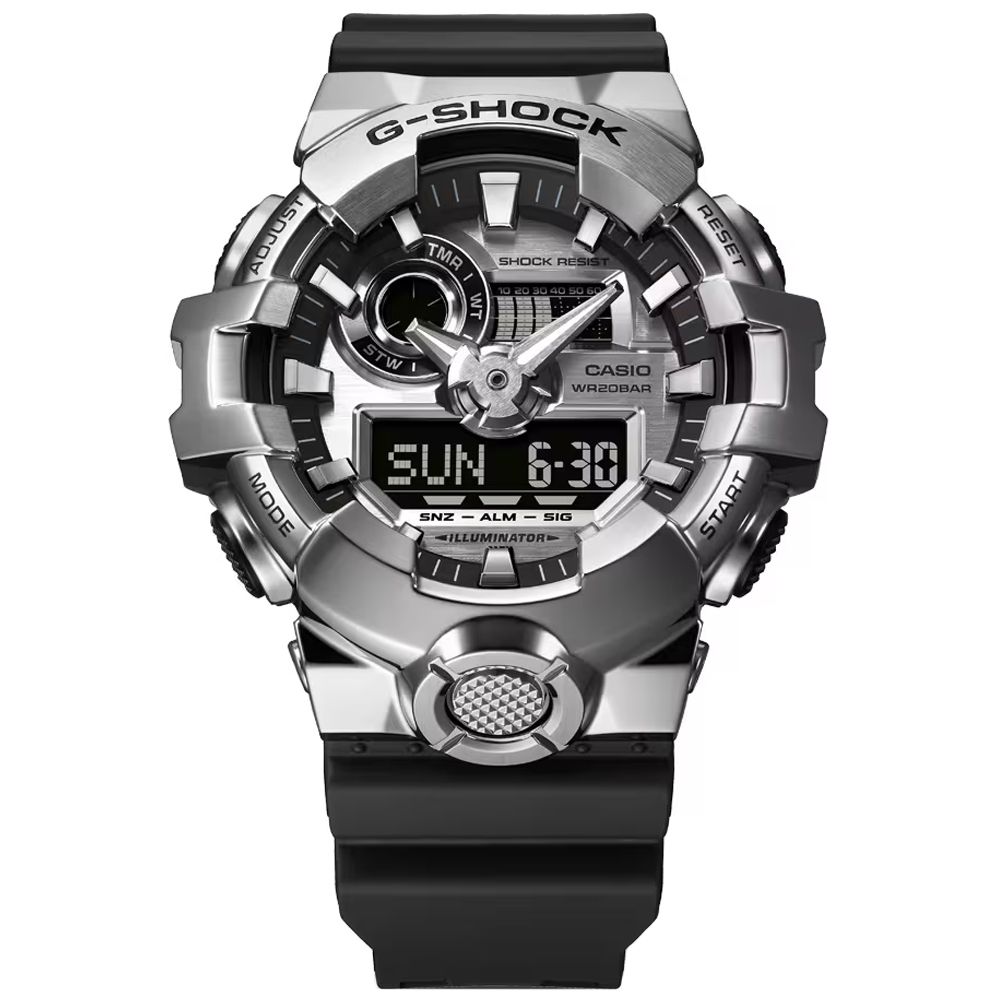 CASIO 卡西歐 G-SHOCK 時尚金屬 雙顯腕錶 禮物推薦 送禮首選 GM-700-1A