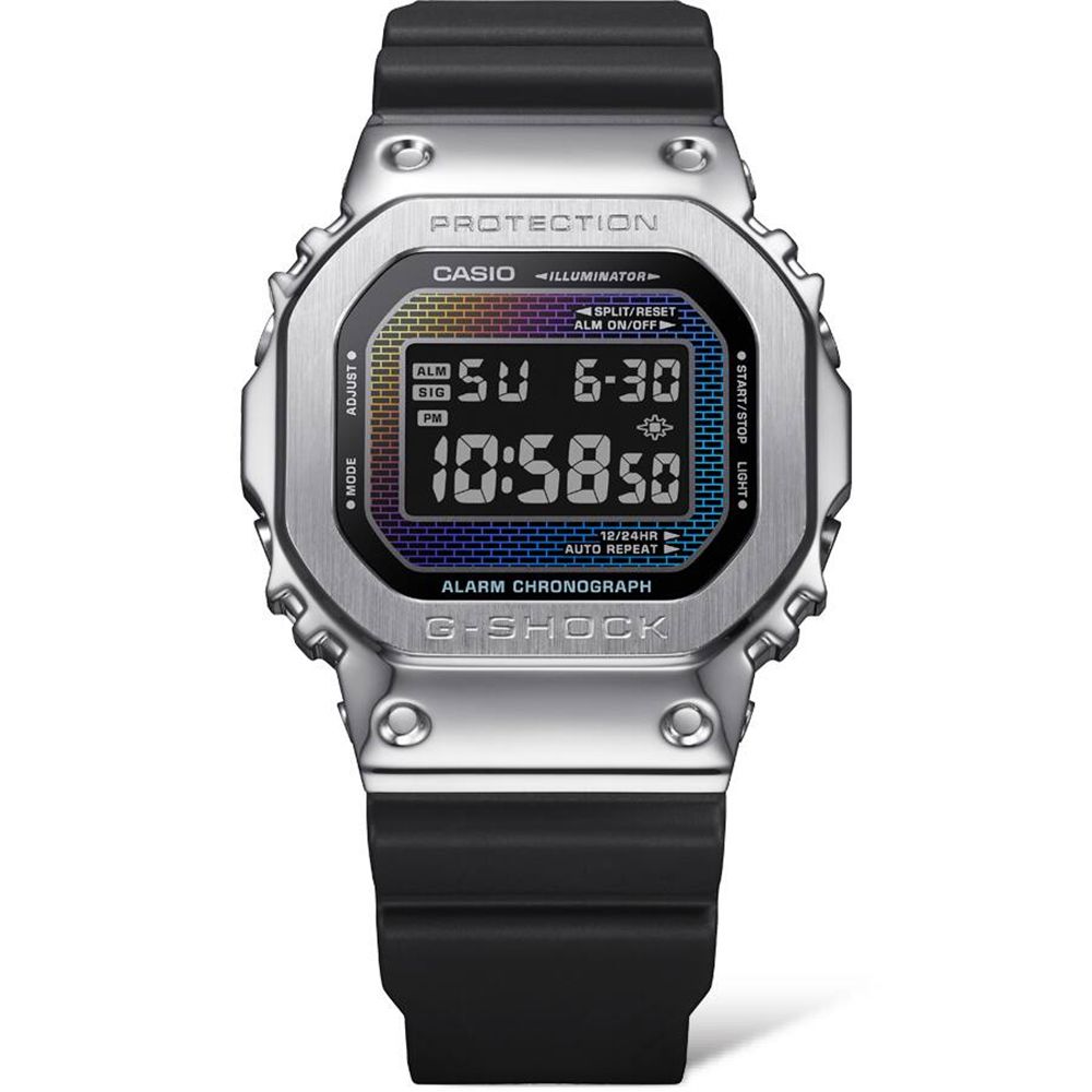 CASIO 卡西歐 G-SHOCK 彩色磚牆系列 電子錶 學生錶 GM-5600RW-1