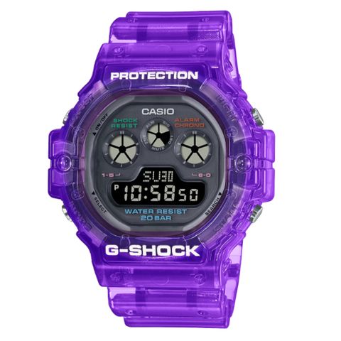 CASIO 卡西歐 G-SHOCK 耀眼夏日數位錶款 紫 DW-5900JT-6_46.8mm