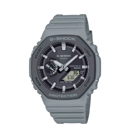 【CASIO 卡西歐】G-SHOCK 太陽能電力 Urban Utility 水泥灰 八角形錶殼 GA-B2100LUU-8A_45.4mm