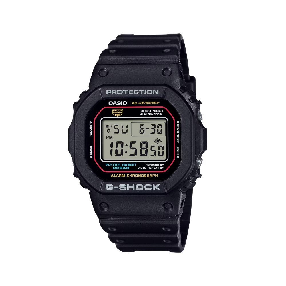CASIO 卡西歐 G-SHOCK 強悍百搭 經典錶款 黑_ DW-5600RL-1_42.8mm