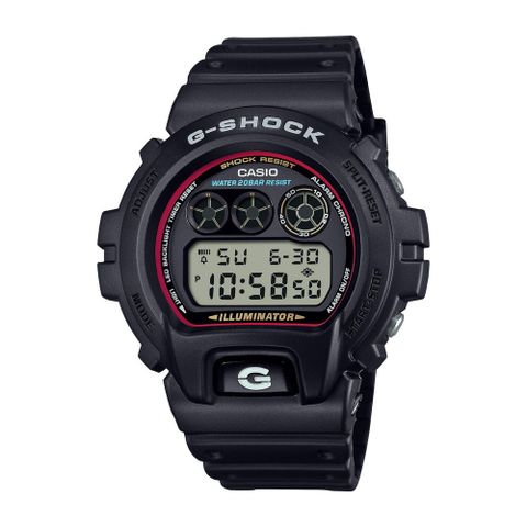 【CASIO 卡西歐】G-SHOCK 經典百搭 潮流復刻 獨特三眼 數位系列 DW-6900RL-1_50mm