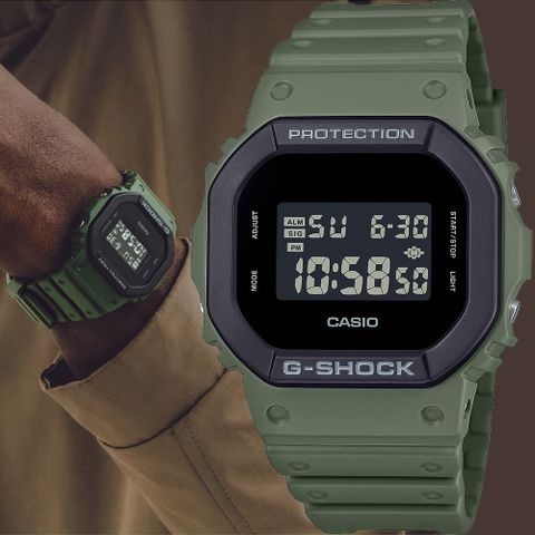 CASIO 卡西歐 G-SHOCK 運動風手錶 DW-5610UU-3