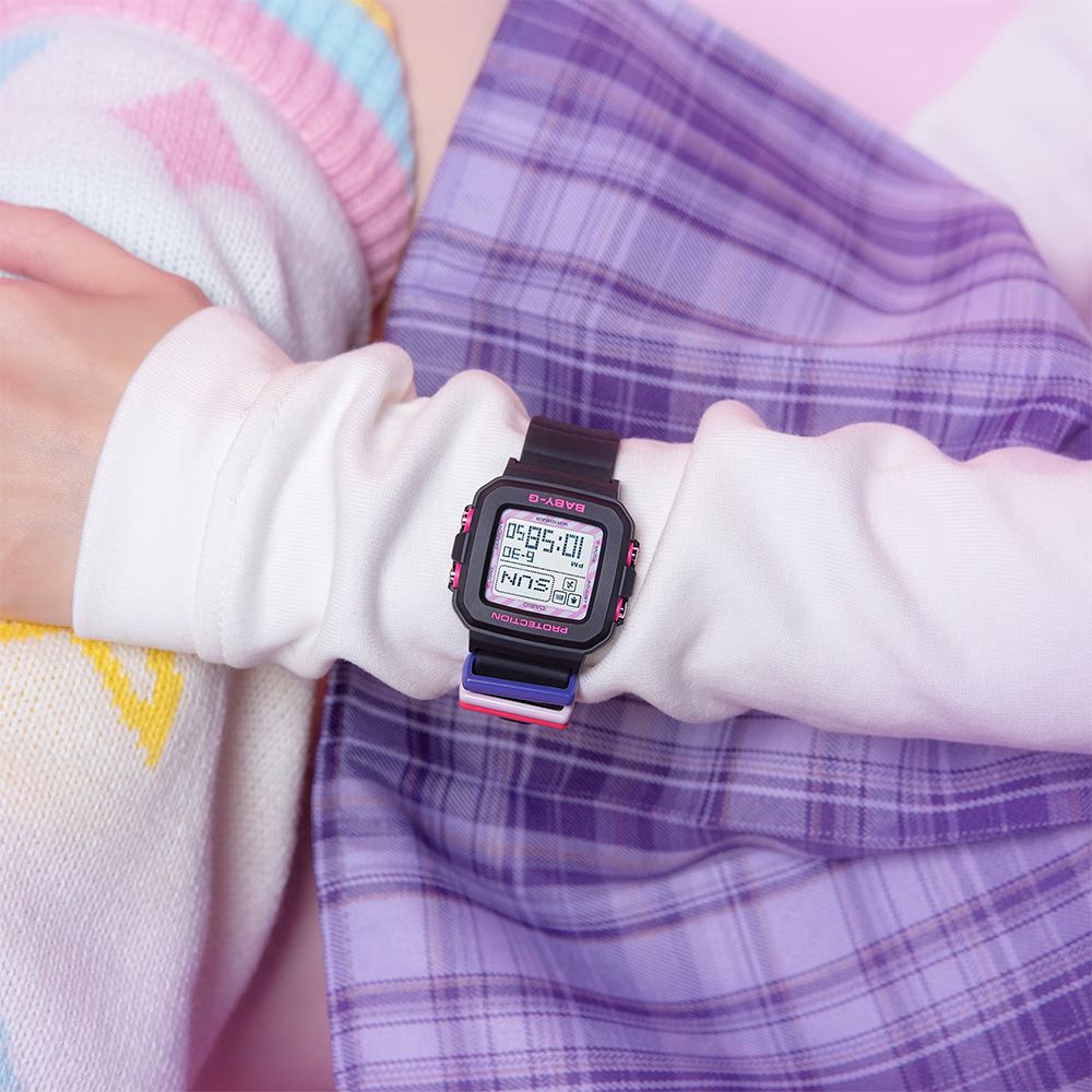 CASIO 卡西歐 BABY-G +PLUS x 酷洛米 限量聯名手錶 BGD-10KKM-1