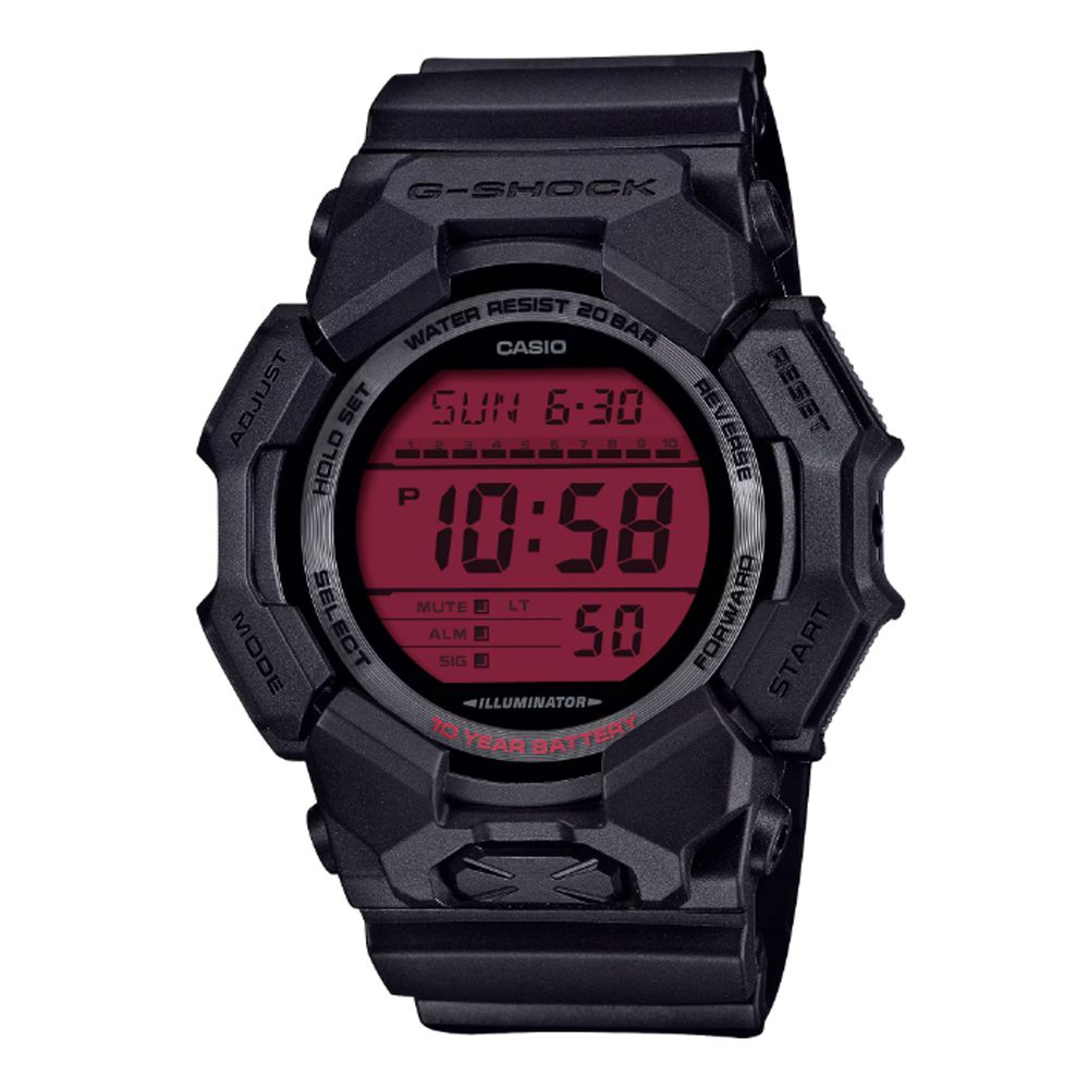 MODEHOLD SETSHOCKRESETWATER RESIST 20 BARCASIOSUN 6-3010:58MUTE LTALMSIGILLUMINATOR50SELECTFORWARDSTART
