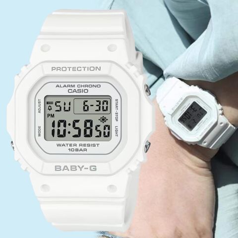 CASIO 卡西歐 BABY-G 輕薄 經典方形 電子錶 BGD-565U-7