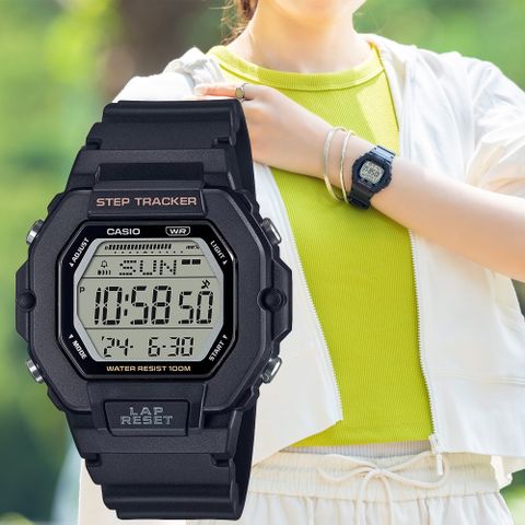 CASIO 卡西歐 跑步訓練 計步電子手錶 手錶 LWS-2200H-1A