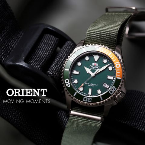 ORIENT 東方 錶 潛水風格 水中蛟龍200米機械錶-綠/43.4mm(RA-AC0K04E)