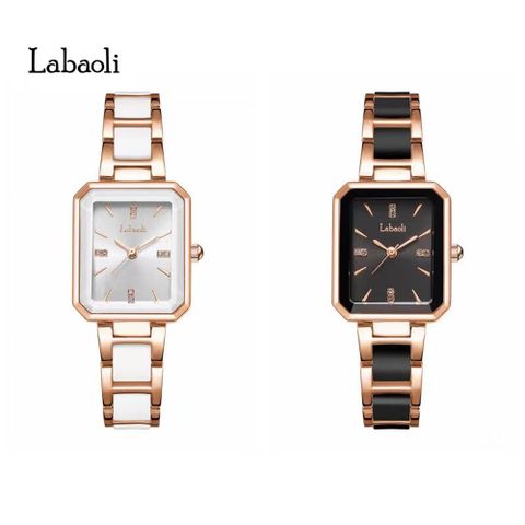Labaoli 奧地利精品娜寶麗 LA012 方型典雅設計經典色系名媛腕錶