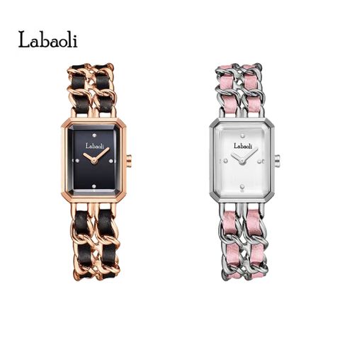Labaoli 奧地利精品娜寶麗 LA101 簡約素雅雙色手鍊式名媛腕錶