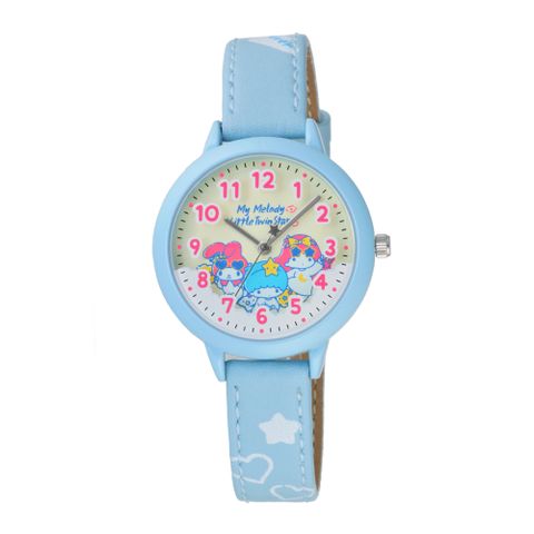 Hello Kitty 美樂蒂&amp;雙子星45TH 紀念錶-藍